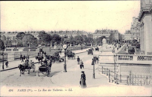 Paris - La Rue des Tuileries Vorderseite