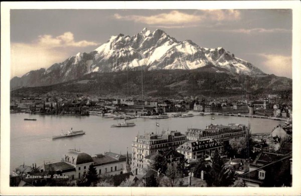 Luzern mit Pilatus Vorderseite
