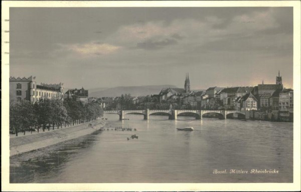 Basel/Mittlere Rheinbrücke Vorderseite