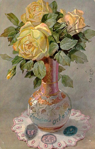 Gelbe Rosen Vorderseite