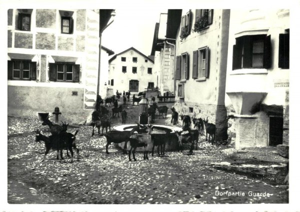 Dorfpartie Guarda Vorderseite