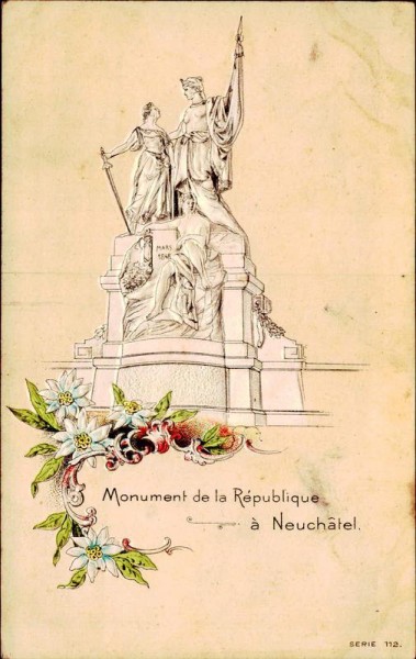 Monument de la République à Neuchâtel Vorderseite