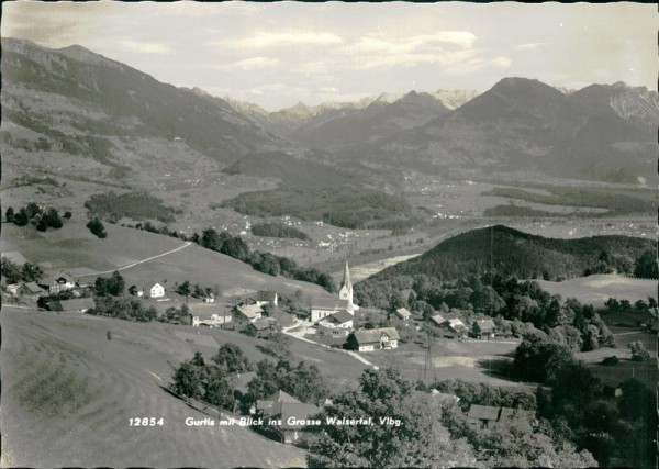 Gurtis mit Blick ins grosse Walsertal,Vlbg Vorderseite