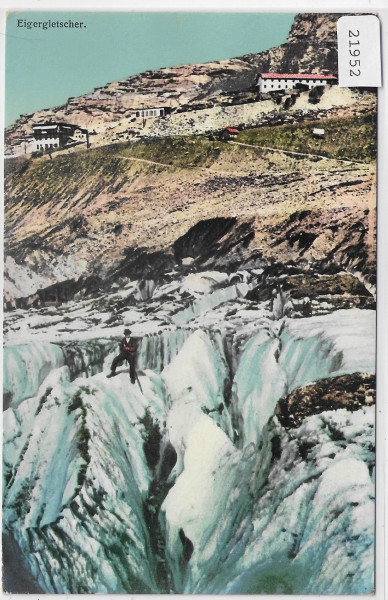 Eigergletscher - animee belebt - Litho