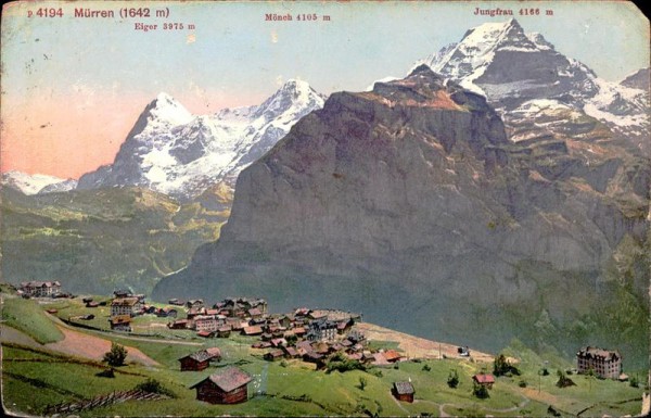 Eiger, Mönch und Jungfrau Vorderseite