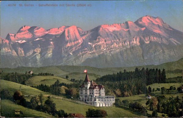 St. Gallen - Scheffelstein mit Säntis (2504 m) Vorderseite