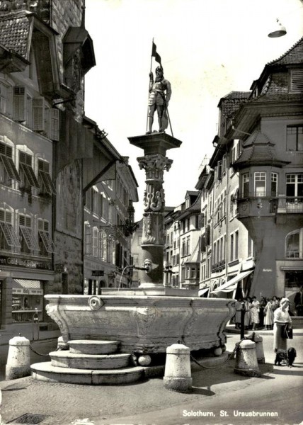 St. Ursusbrunnen, Solothurn Vorderseite