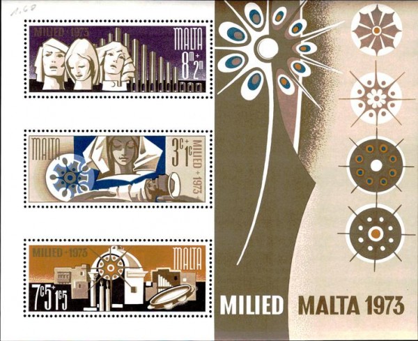 Briefmarken Malta 1973 Vorderseite