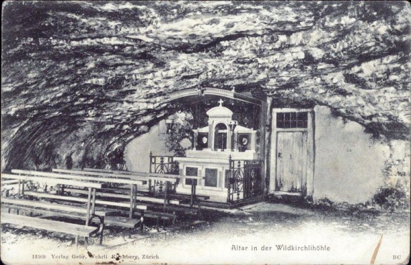 Altar in der Wildkirchlihöhle
