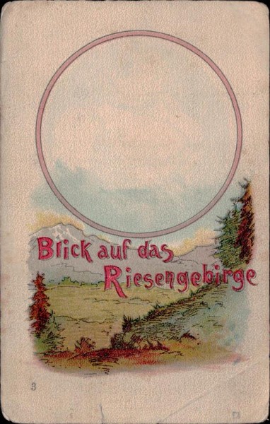 Blick auf das Riesengebirge Vorderseite