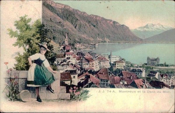 Montreux et la Dent du Midi Vorderseite