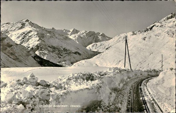 Skigebiet Andermatt - Oberalp Vorderseite