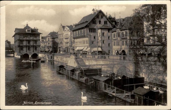 Zürich. Limmatquai Vorderseite