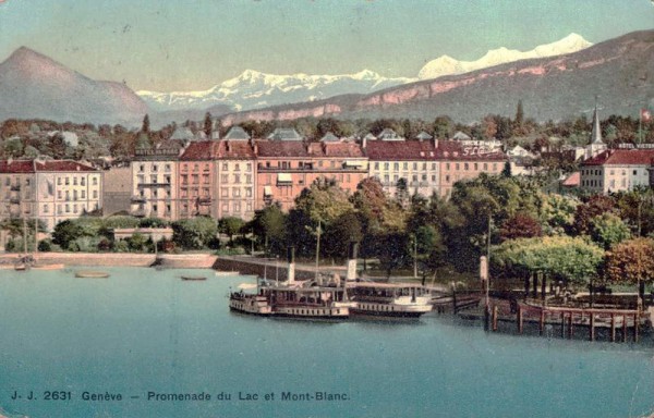 Genf - Promenade du Lac et Mont - Blanc Vorderseite