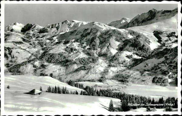 Winter in Schwarzsee Vorderseite