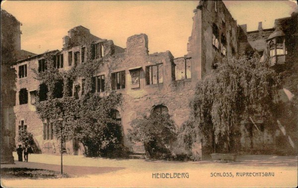 Heidelberg/Schloss Ruprechtsbau Vorderseite