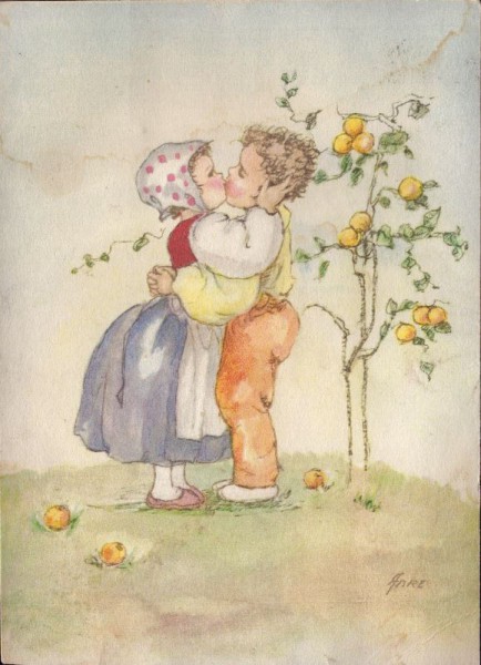Kuss unterm Apfelbaum