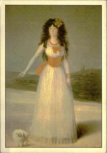 Duquesa de Alba, Goya Vorderseite