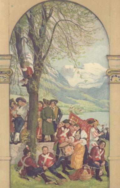 Bundesfeier Postkarte 1918