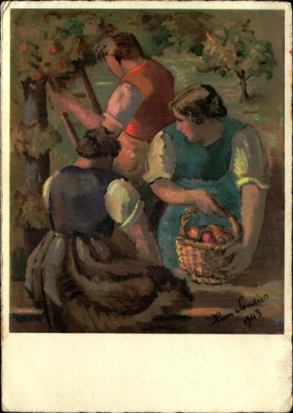 Herbstliche Arbeit (Hans Vautier) Vorderseite