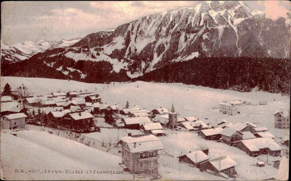 Leysin-Village Et Vhamossare Vorderseite