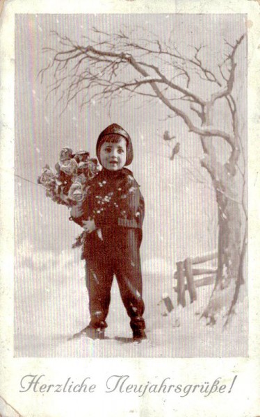 Herzliche Neujahrsgrüsse! Vorderseite