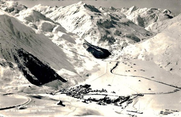 Andermatt mit Piz Lucendro und Winterhorn Vorderseite