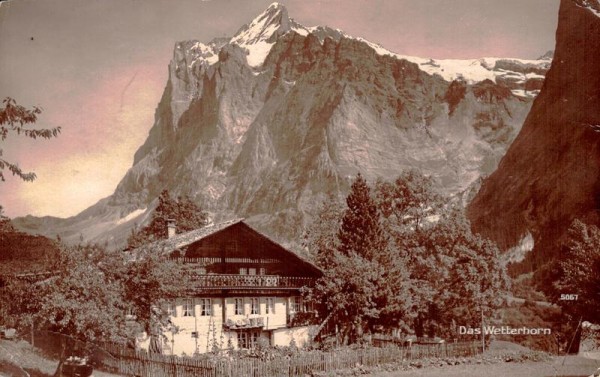 Das Wetterhorn Vorderseite