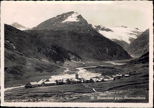 Hinterrhein gegen Rheinwaldhorn Vorderseite