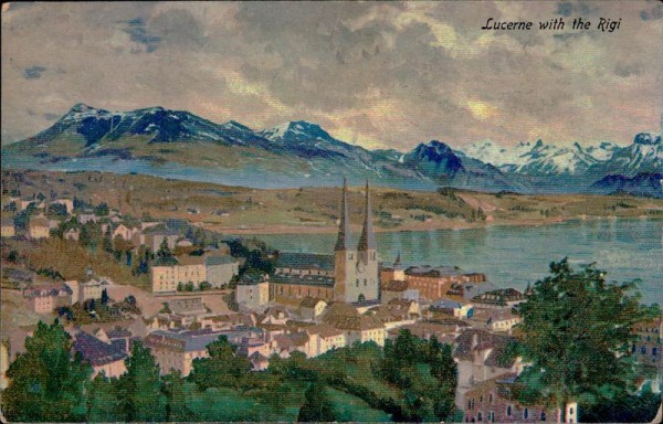 Luzern with de Rigi Vorderseite