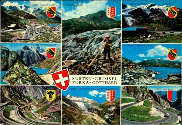 Susten, Grimsel, Furka, Gotthard Vorderseite