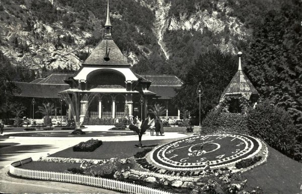 Interlaken mit Blumenuhr Vorderseite