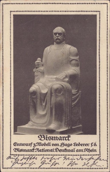 Bismarck, Modell von Hugo Federer Vorderseite