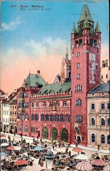 Basel Rathaus Vorderseite
