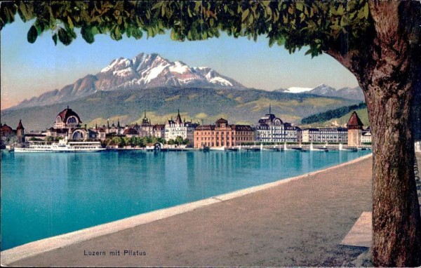 Luzern mit Pilatus Vorderseite