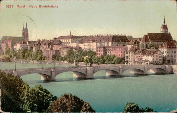 Basel - Neue Rheinbrücke Vorderseite