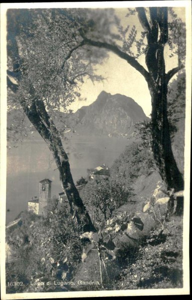 Lago di Lugano. Gandria Vorderseite