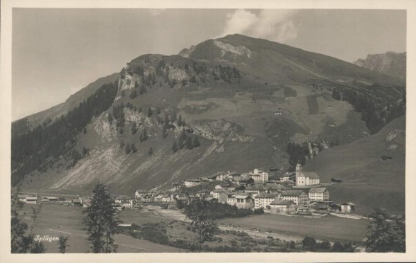 Splügen. 1933 Vorderseite