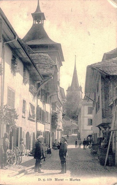 Morat - Murten. 1907 Vorderseite