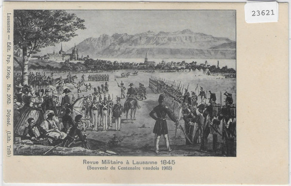 Revue Militaire a Lausanne 1845