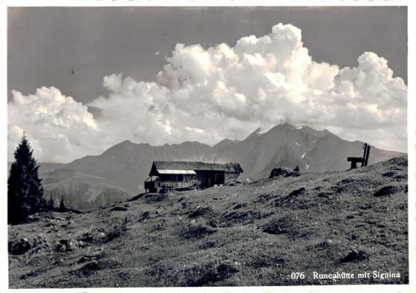 Runcahütte mit Signina Vorderseite