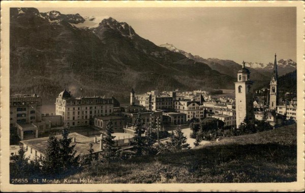 St. Mortitz/Kulm Hotel Vorderseite