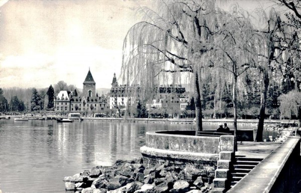 Ouchy - Lausanne Les quais et le Château Vorderseite