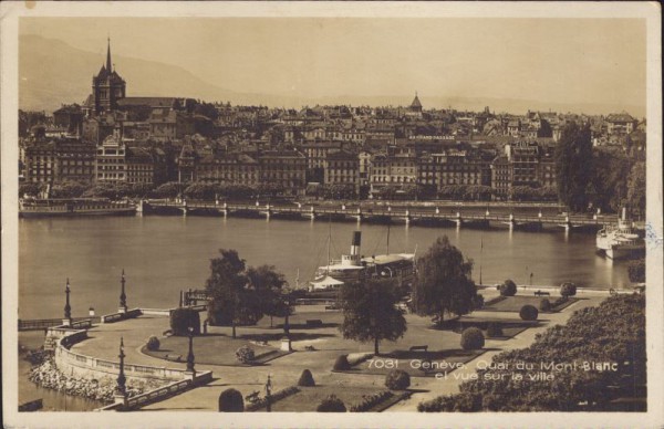 Genève,quai du Mont - Blanc