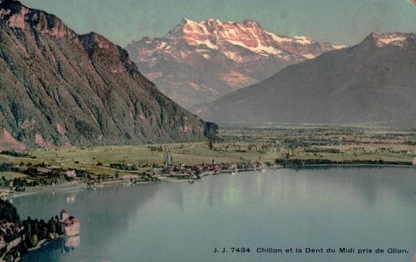 Chillon et la Dent du Midi pris de Glion Vorderseite