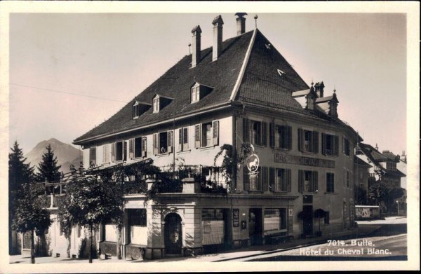 Bulle. Hotel du Cheval Blanc. Vorderseite
