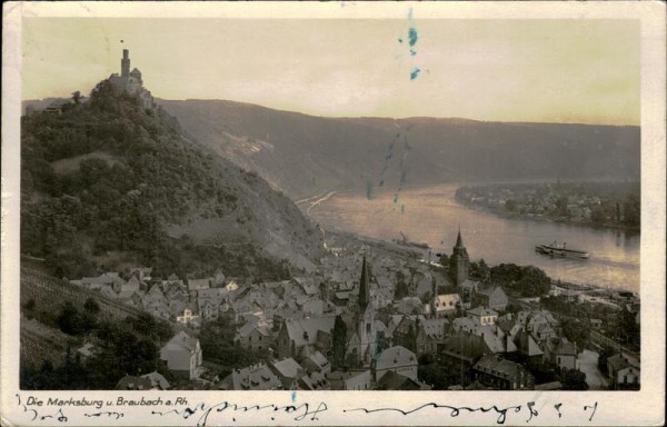 Marksburg bei Braubach Vorderseite