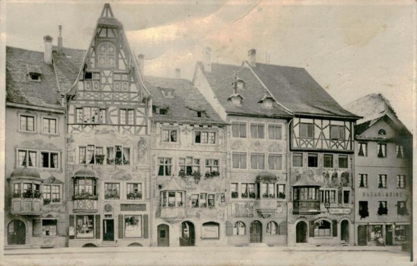 Stein a/Rhein, Alte Häuser Vorderseite