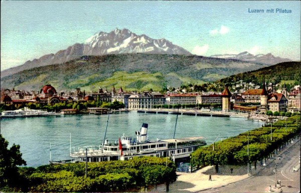 Luzern mit Pilatus Vorderseite