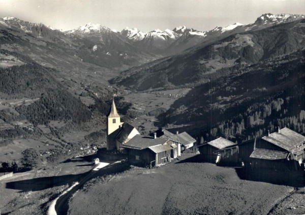 Furna gegen das obere Prättigau und die Silvrettagruppe Vorderseite